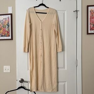 Parade Cream Button-Down sweater/dress